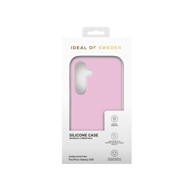 Samsung S25 / S24 iDeal Of Sweden nugarėlė MagSafe Silicone Bubblegum Pink 2