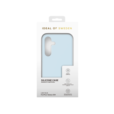Samsung S24 iDeal Of Sweden nugarėlė MagSafe Silicone Light Blue 2