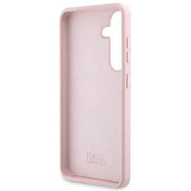 Samsung S24 pink Silicone Choupette KARL LAGERFELD nugarėlė 6