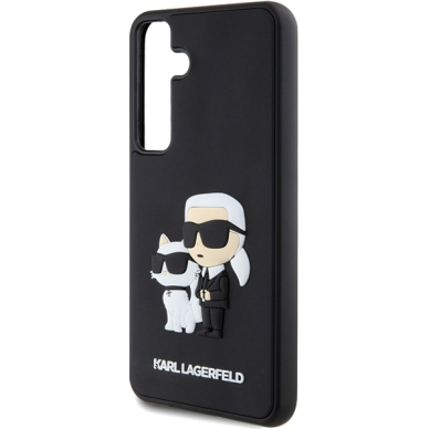 Samsung S24 PLUS black 3D Rubber Karl&Choupette KARL LAGERFELD nugarėlė 5