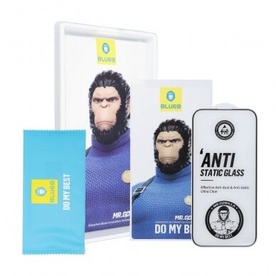 Samsung S24 PLUS / S25 PLUS black pilnas Mr. Monkey 5D stiklas 1