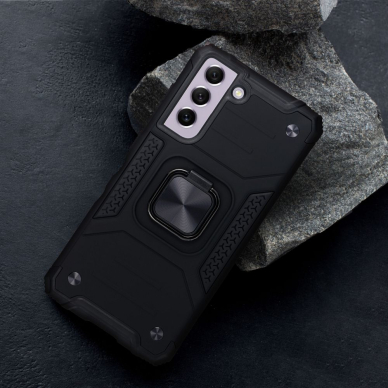 Samsung S24 PLUS juoda NITRO RING ARMOR nugarėlė 7