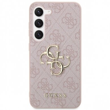 Samsung S24 PLUS pink Big Metal Logo GUESS nugarėlė 2