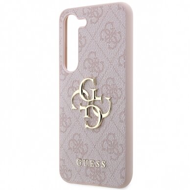 Samsung S24 PLUS pink Big Metal Logo GUESS nugarėlė 5