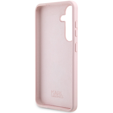 Samsung S24 PLUS pink Silicone Choupette KARL LAGERFELD nugarėlė 6
