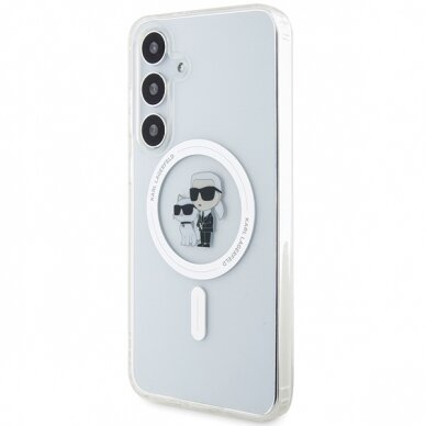 Samsung S24 PLUS transparent Karl&Choupette IML MagSafe KARL LAGERFELD nugarėlė 1