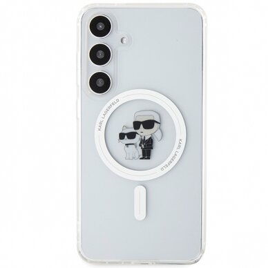 Samsung S24 PLUS transparent Karl&Choupette IML MagSafe KARL LAGERFELD nugarėlė 2