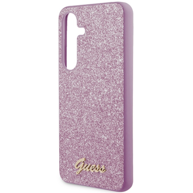 Samsung S24 purple Glitter Script GUESS nugarėlė 5