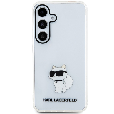 Samsung S24 transparent Choupette IML KARL LAGERFELD nugarėlė 2
