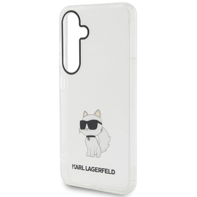 Samsung S24 transparent Choupette IML KARL LAGERFELD nugarėlė 5