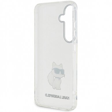 Samsung S24 transparent Choupette IML KARL LAGERFELD nugarėlė 6