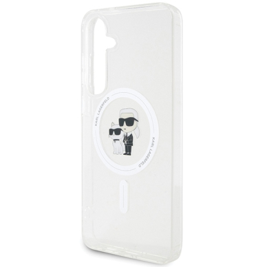 Samsung S24 transparent Karl&Choupette IML MagSafe KARL LAGERFELD nugarėlė 5
