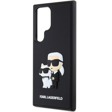 Samsung S24 ULTRA black 3D Rubber Karl&Choupette KARL LAGERFELD nugarėlė 5
