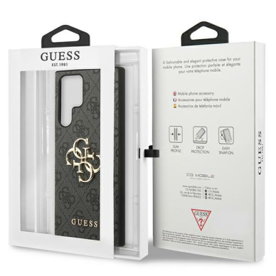 Samsung S24 ULTRA black Big Metal Logo GUESS nugarėlė 7
