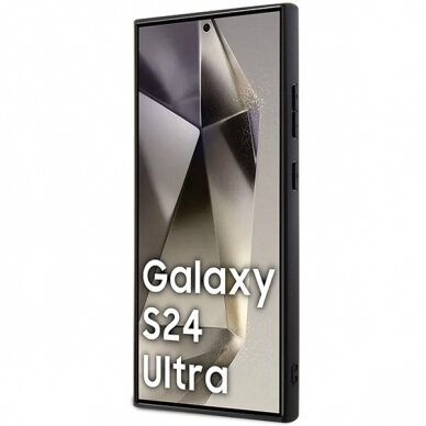 Samsung S24 ULTRA black Ikonik Fixed Glitter Metal PIN KARL LAGERFELD nugarėlė 4