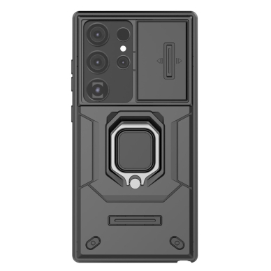 Samsung S24 ULTRA black RING ARMOR WITH CAMSHIELD nugarėlė 5