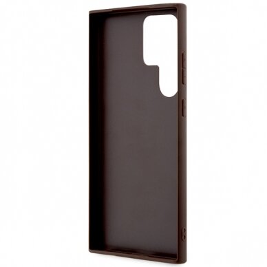 Samsung S24 ULTRA brown Big Metal Logo GUESS nugarėlė 6