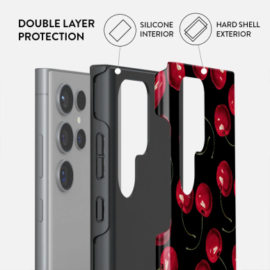 Samsung S24 ULTRA Cherrybomb Tough BURGA nugarėlė 2 Samsung S24 ULTRA Cherrybomb Tough BURGA nugarėlė 2