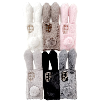 Samsung S24 ULTRA dark grey nugarėlė Fluffy rabbit 6