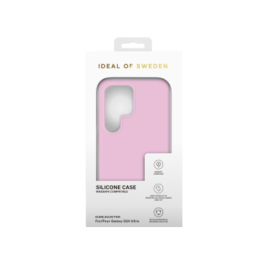 Samsung S24 ULTRA iDeal Of Sweden nugarėlė MagSafe Silicone Bubblegum Pink 2