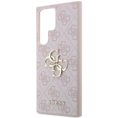 Samsung S24 ULTRA pink Big Metal Logo GUESS nugarėlė 5