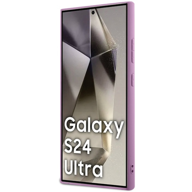 Samsung S24 ULTRA purple Glitter Script GUESS nugarėlė 4