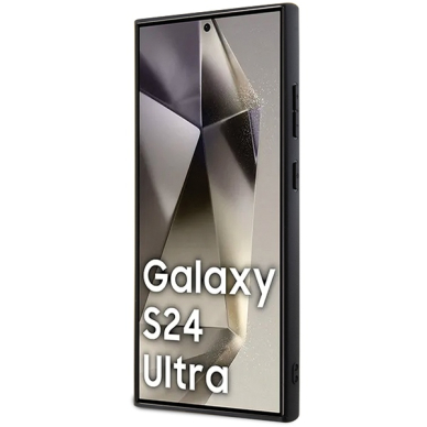 Samsung S24 Ultra silver Ikonik Fixed Glitter Metal PIN KARL LAGERFELD nugarėlė 4