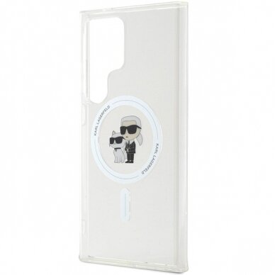 Samsung S24 ULTRA transparent Karl&Choupette IML MagSafe KARL LAGERFELD nugarėlė 5