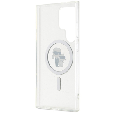 Samsung S24 ULTRA transparent Karl&Choupette IML MagSafe KARL LAGERFELD nugarėlė 6