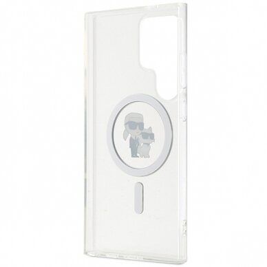 Samsung S24 ULTRA transparent Karl&Choupette IML MagSafe KARL LAGERFELD nugarėlė 6