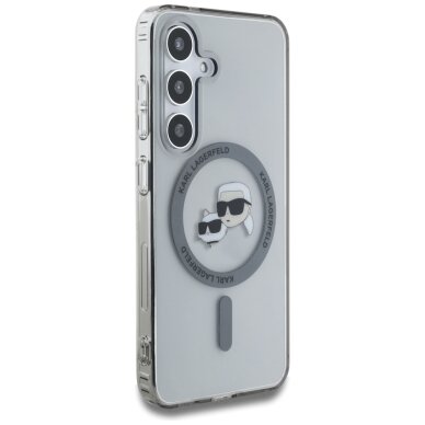 Samsung S25 black MagSafe IML KC Heads KARL LAGERFELD nugarėlė 3