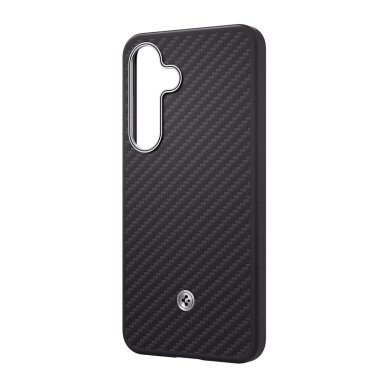 Samsung S25 black SPIGEN Enzo Aramid nugarėlė 1