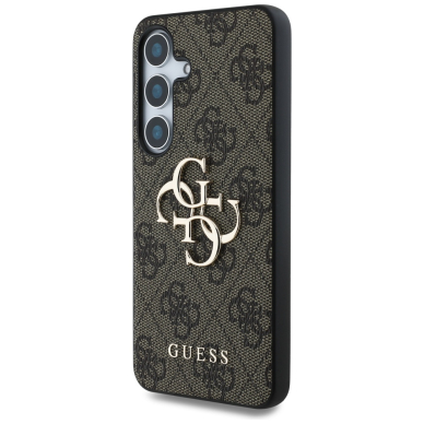 Samsung S25 brown Big 4G Logo Classic GUESS nugarėlė 1