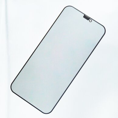 Samsung S25 EDGE black pilnas 5D PRIVACY stiklas 3