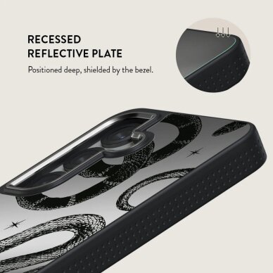 Samsung S25 Elite Mirror Gunmetal Poison BURGA nugarėlė 4