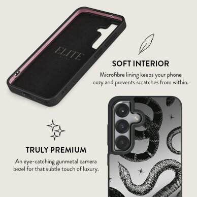 Samsung S25 Elite Mirror Gunmetal Poison BURGA nugarėlė 7