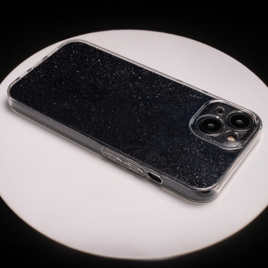 Samsung S25 PLUS clear Crystal Glitter nugarėlė 3