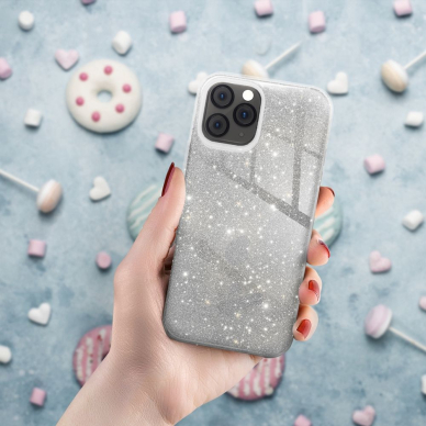 Samsung S25 PLUS silver SHINING nugarėlė 1