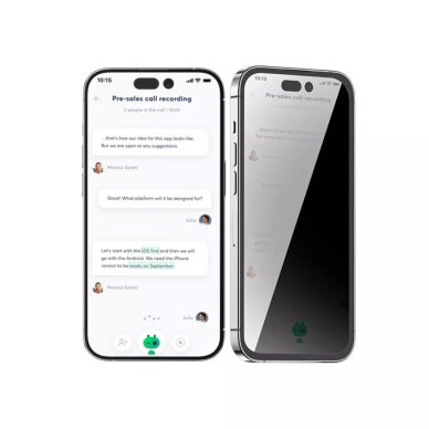 Samsung S25 / S24 juodas pilnas Mr.Monkey 5D PRIVACY MATTE stiklas 6