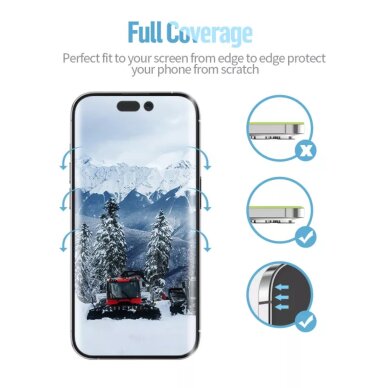 Samsung S25 / S24 juodas pilnas Mr.Monkey 5D PRIVACY MATTE stiklas 7