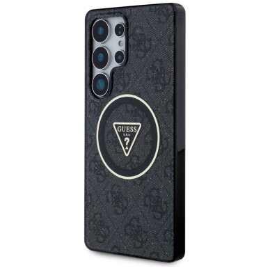 Samsung S25 ULTRA black MagSafe 4G Glitter Triangle GUESS nugarėlė 1