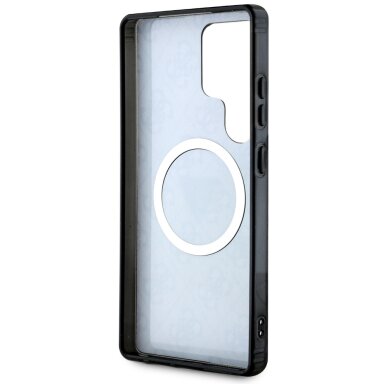 Samsung S25 ULTRA black MagSafe 4G Glitter Triangle GUESS nugarėlė 6