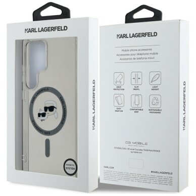 Samsung S25 ULTRA black MagSafe IML KC Heads KARL LAGERFELD nugarėlė 7
