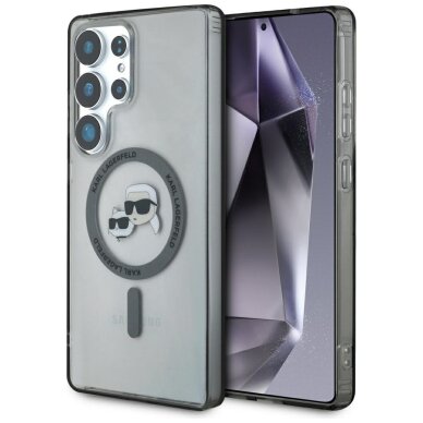 Samsung S25 ULTRA black MagSafe IML KC Heads KARL LAGERFELD nugarėlė