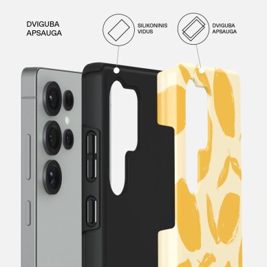 Samsung S25 ULTRA Magnetic Lemon Tart Tough BURGA nugarėlė 1