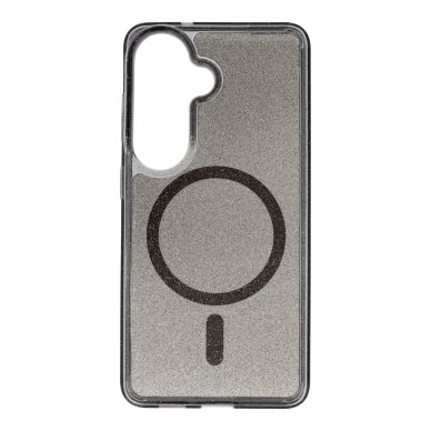 Samsung S26 black Magnetic Glitter Design nugarėlė