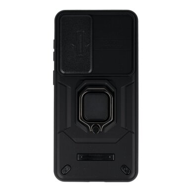 Samsung S26+ black RING ARMOR WITH CAMSHIELD nugarėlė 2