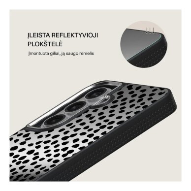 Samsung S26+ Elite Mirror Gunmetal Magnetic Almond Latte BURGA nugarėlė 2