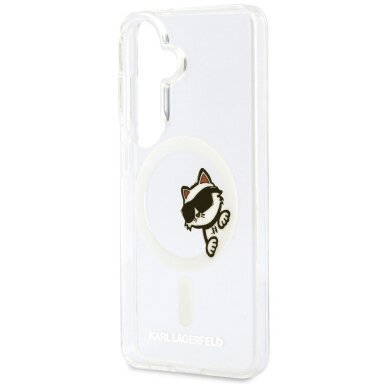 Samsung S26 transparent MagSafe IML Choupette Peekaboo KARL LAGERFELD nugarėlė 5