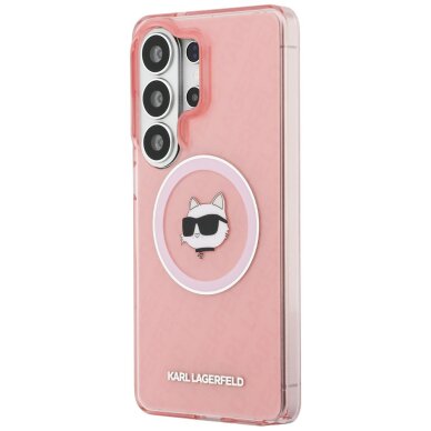 Samsung S26 ULTRA pink MagSafe IML Repeated Choupette KARL LAGERFELD nugarėlė 1